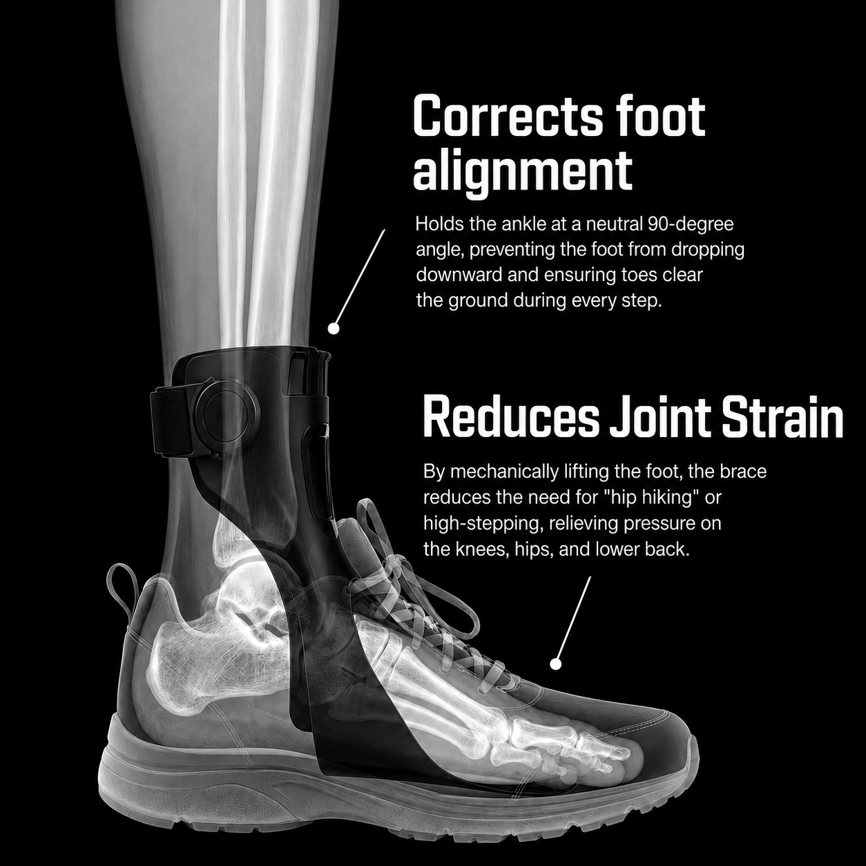 MOTIARA Foot Drop Support Brace