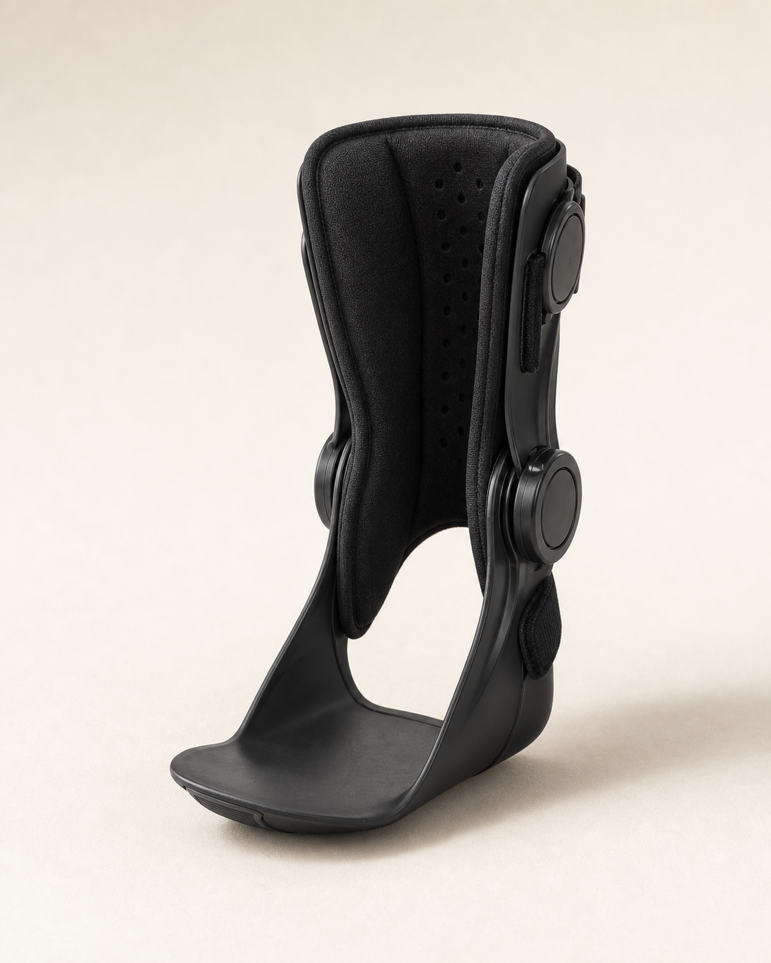 Close view of discreet foot support